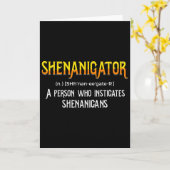 Shenanigans Grappige Belhamel Heilige Patrick  Kaart (Gele Bloem)