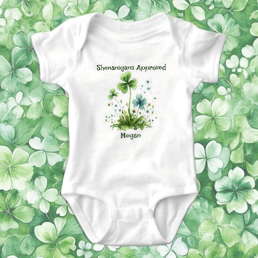 Shenanigans keurde Shamrock St. Patrick's Day goed Romper