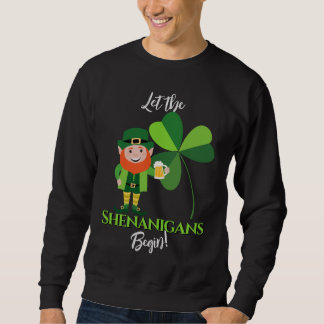 Shenanigans Leprechaun Shamrock St Patrick’s Day Trui
