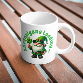 Shenanigans Loading Funny St. Patrick's Gnome Koffiemok