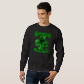 Shenanigans & Malarkey Skull Shamrock St Patrick S Trui (Voorkant volledig)