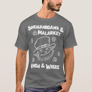 Shenanigans Malarkey St Patricks Dagen T-shirt