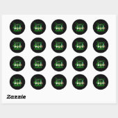 Shenanigans met mijn gnomen Shamrock Happy St Patr Ronde Sticker (Vel)
