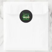 Shenanigans met mijn gnomen Shamrock Happy St Patr Ronde Sticker (Tas)
