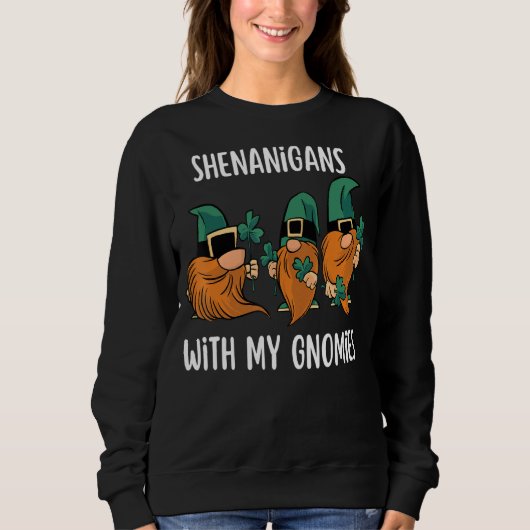 Shenanigans met mijn gnomen St Patrick S Day Gnome Trui (Voorkant)