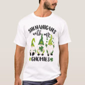 Shenanigans met mijn gnomen St Patrick's Day Gnome T-shirt (Voorkant)
