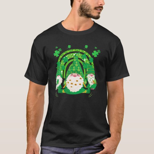 Shenanigans met mijn gnomen St Patrick's Day Rainb T-shirt (Voorkant)