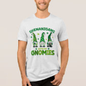 Shenanigans met mijn gnomen St Patricks Day Tri-Blend Shirt (Voorkant)