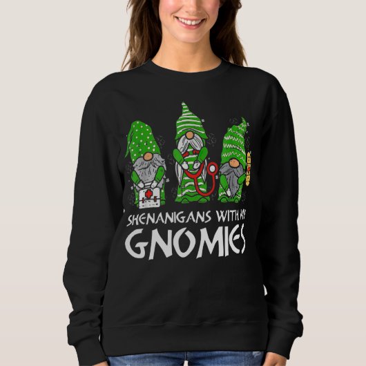 Shenanigans met mijn gnomen zuster St Patrick's Da Trui (Voorkant)
