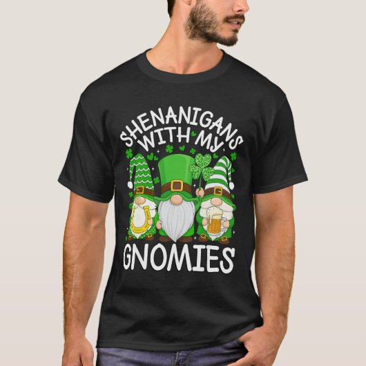 Shenanigans Met Mijn Gnomies St. Patricks Dag Kabo T-shirt (Voorkant)