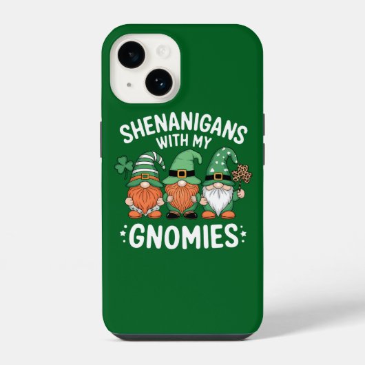 Shenanigans met mijn Gnomies St. Patrick's Day Ier iPhone Hoesje (Achterkant)
