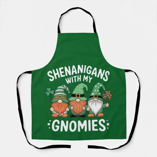 Shenanigans met mijn Gnomies St Patrick's Day Iris Schort (Voorkant)