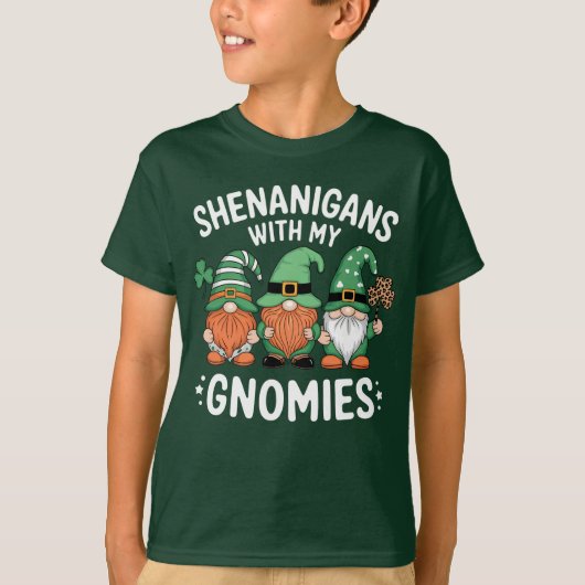 Shenanigans met mijn Gnomies St Patrick's Day Iris T-shirt (Voorkant)