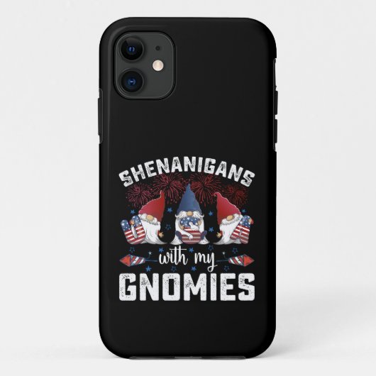 Shenanigans met mijn Gnomies USA 4 juli Case-Mate iPhone Case (Achterkant)