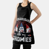 Shenanigans met mijn Gnomies USA 4 juli Schort (Insitu)