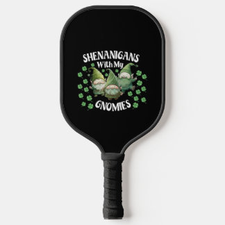 Shenanigans Met Mijn Kabouters St. Patricks Dag Ka Pickleball Paddle