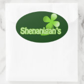 Shenanigans Ovale Sticker (Tas)