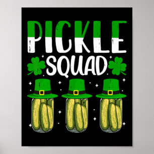 Shenanigans Pickle Squad St Patricks Day Matching Poster