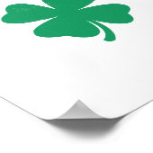 Shenanigans Shamrock St. Patrick's Dag Retro  Poster (Hoek)