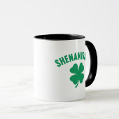 Shenanigans Shamrock St. Patrick's Day Retro Mok (Voorkant rechts)