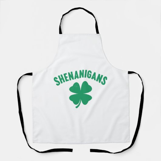 Shenanigans Shamrock St. Patrick's Day Retro Schort (Voorkant)
