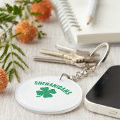 Shenanigans Shamrock St. Patrick's Day Retro Sleutelhanger (Voorkant Rechts)