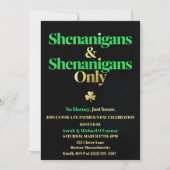 Shenanigans & Shenanigans Only St. Patrick's Day Kaart (Voorkant)