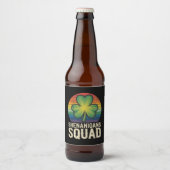 Shenanigans Squad bijpassende St. Patricks Dag Gro Bier Etiket (Voorkant)