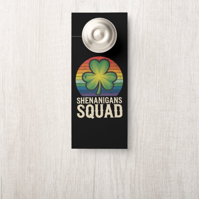 Shenanigans Squad bijpassende St. Patricks Dag Gro Deurhanger (Op knop)