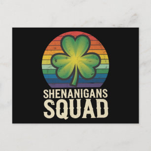 Shenanigans Squad bijpassende St. Patrick's Day-gr Briefkaart