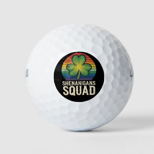 Shenanigans Squad bijpassende St. Patrick's Day-gr Golfballen (Voorkant)