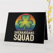 Shenanigans Squad bijpassende St. Patrick's Day-gr Kaart (Gele Bloem)