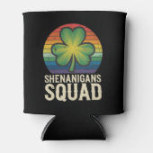 Shenanigans Squad bijpassende St Patricks Day-groe Blikjeskoeler (Voorkant)