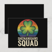 Shenanigans Squad bijpassende St Patricks Day-groe Briefkaart (Voorkant / Achterkant)