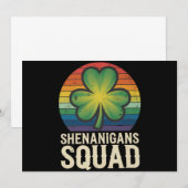 Shenanigans Squad bijpassende St Patricks Day-groe Kaart (Voorkant / Achterkant)