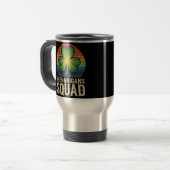 Shenanigans Squad bijpassende St Patricks Day-groe Reisbeker (Voorkant links)