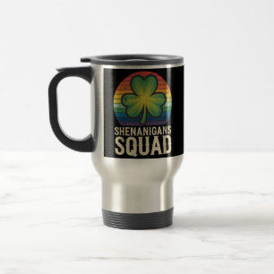 Shenanigans Squad bijpassende St Patricks Day-groe Reisbeker