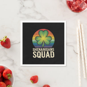 Shenanigans Squad bijpassende St Patricks Day-groe Servet