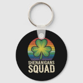 Shenanigans Squad bijpassende St Patricks Day-groe Sleutelhanger (Voorkant)