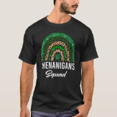 Shenanigans Squad Funny St Patricks Day Costume Ra T-shirt (Voorkant)