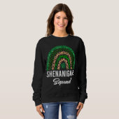 Shenanigans Squad Funny St Patricks Day Costume Ra Trui (Voorkant volledig)