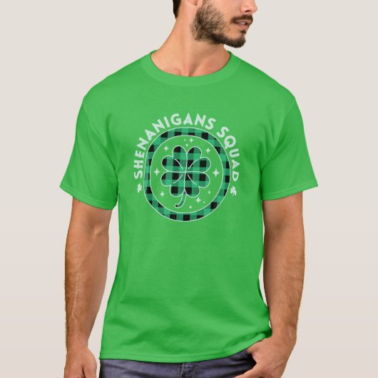 Shenanigans Squad Funny St. Patrick's Day Matching T-shirt (Voorkant)
