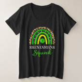 Shenanigans Squad Funny St Patricks Day Rainbow Grote Maat T-shirt (Design voorkant)