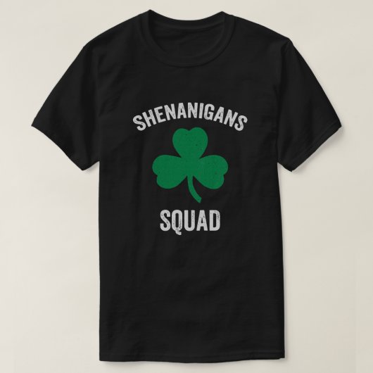 Shenanigans Squad Funny St. Patricks Day T-shirt (Design voorkant)