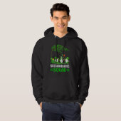 Shenanigans Squad Gnome Shamrock St Patricks Day Hoodie (Voorkant volledig)