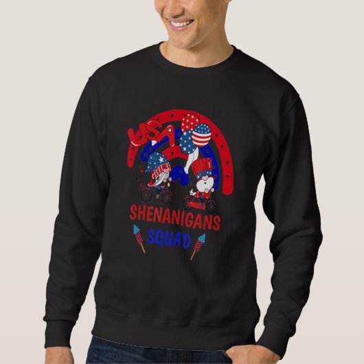 Shenanigans Squad Gnomes 4 juli Amerikaanse FLA Trui (Voorkant)