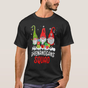 Shenanigans Squad Gnomes Kerstpyjama Familie T-shirt