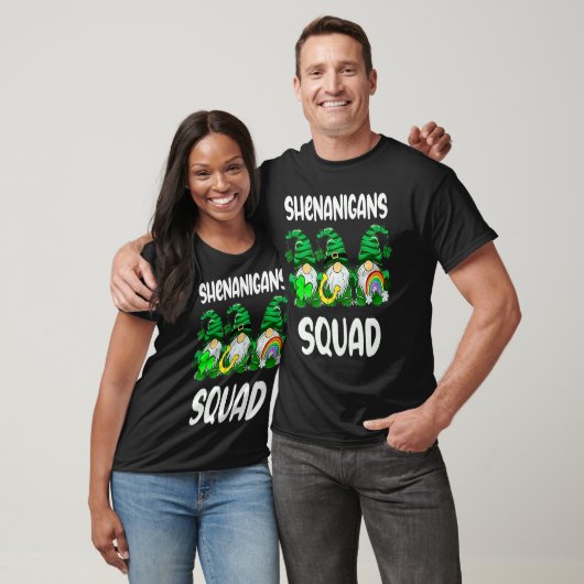 Shenanigans Squad Gnomes St Patrick's Day Men Wome T-shirt (Unisex)