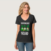 Shenanigans Squad Gnomes St Patrick's Day Men Wome T-shirt (Voorkant volledig)