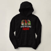 Shenanigans Squad Gnomes verlicht kerstpyjama Hoodie (Design voorkant)